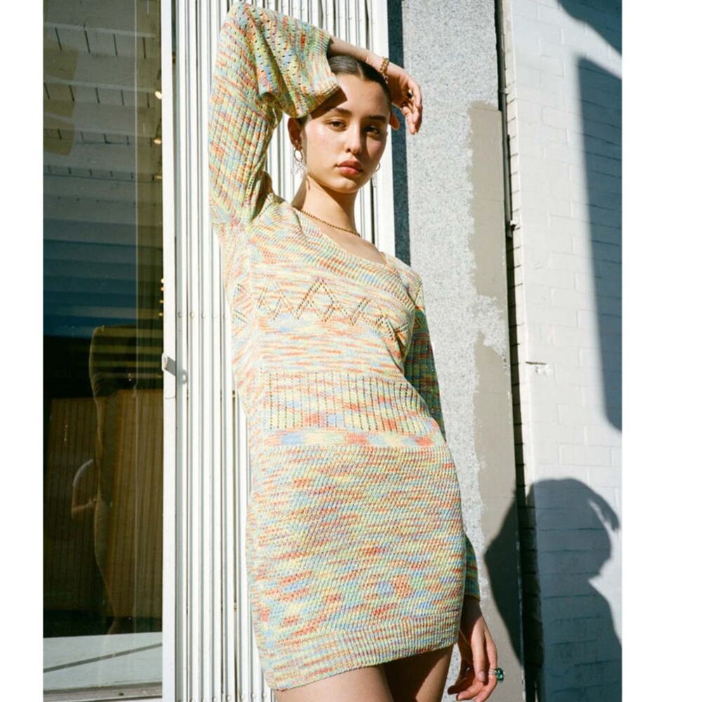 Lisa Says Gah Multicolored Penny Mini Dress